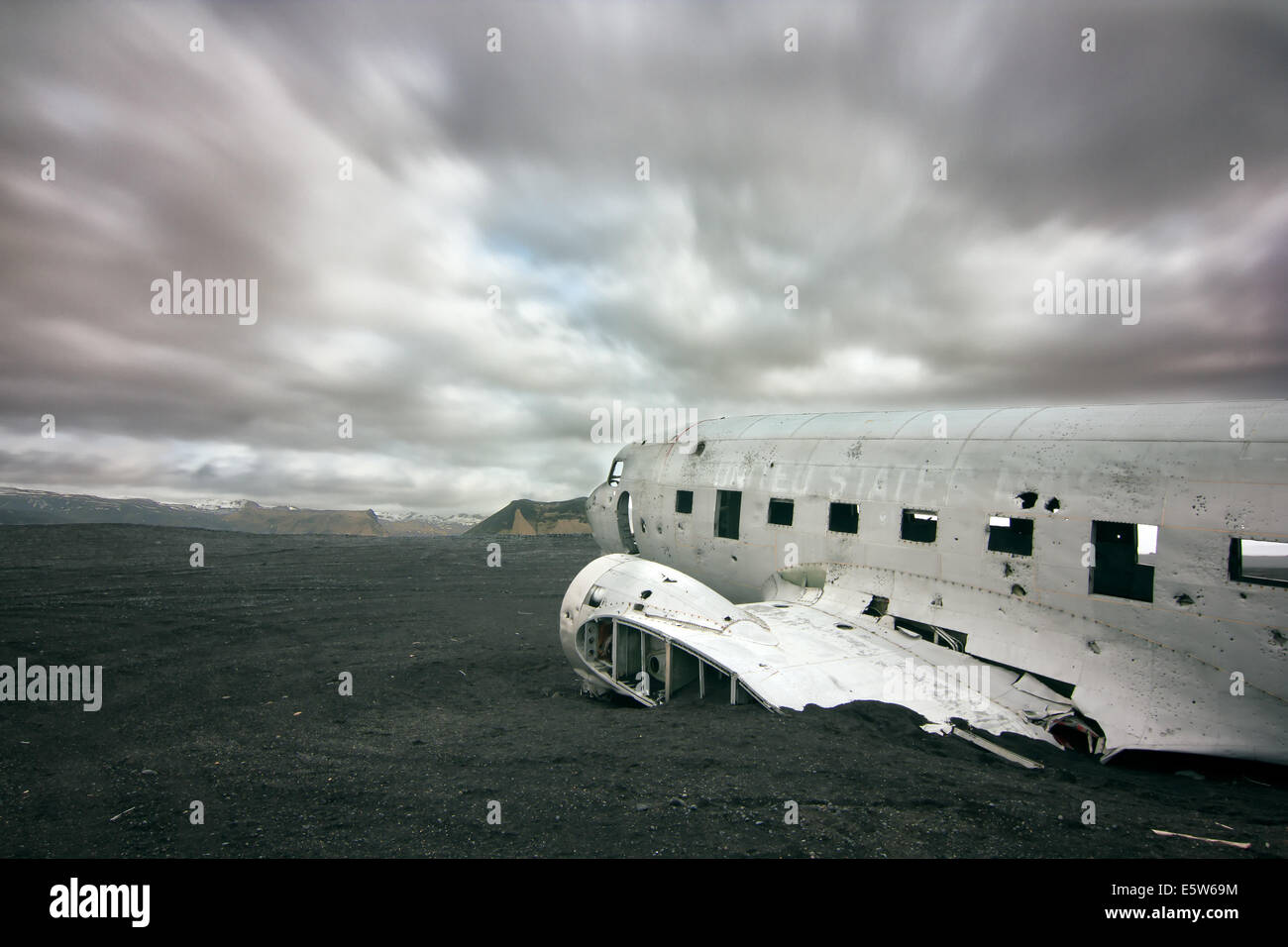 US Navy DC3 crash Banque D'Images