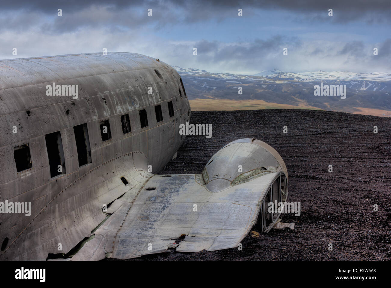 US Navy DC3 crash Banque D'Images