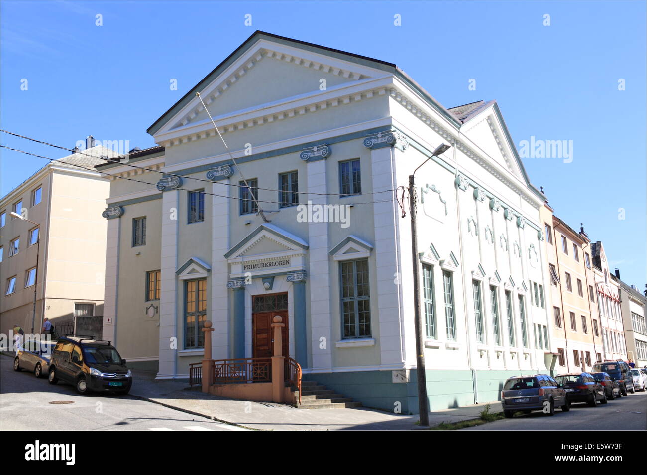 (Frimurerlogen Giskegaten Lodge), franc-maçon, Ålesund, Sunnmøre, Møre og Romsdal, Vestlandet, Norvège, Scandinavie, Europe Banque D'Images