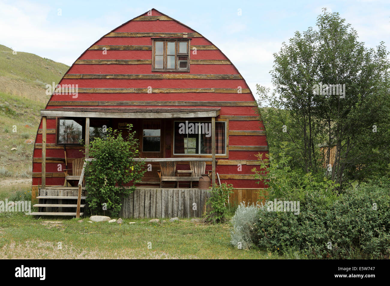 Une chambre à l'hôtel La Reata ranch près de Kyle, Saskatchewan, Canada. Banque D'Images