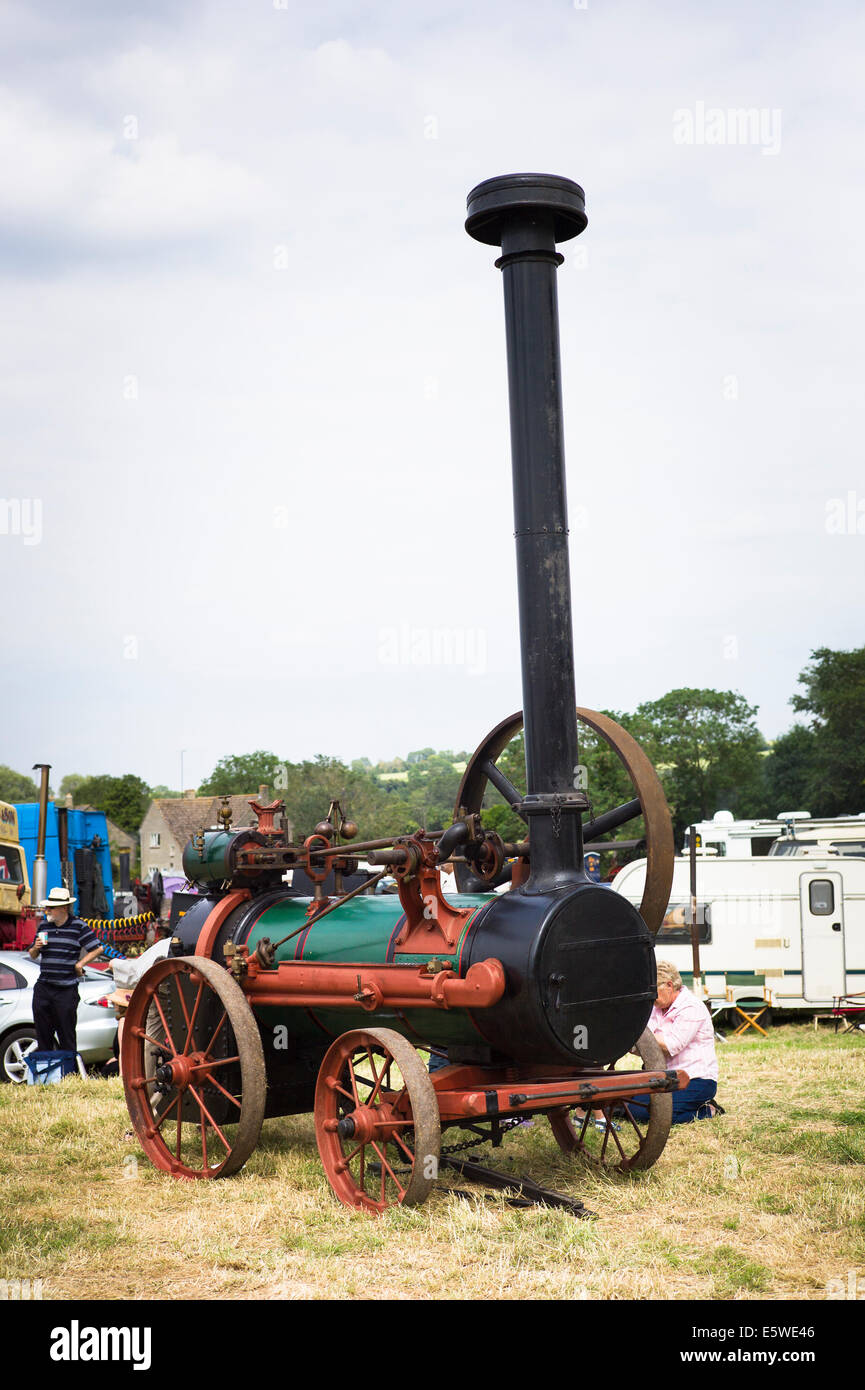 Brown et mai 1870 sur l'affichage du moteur de traction à vapeur Banque D'Images