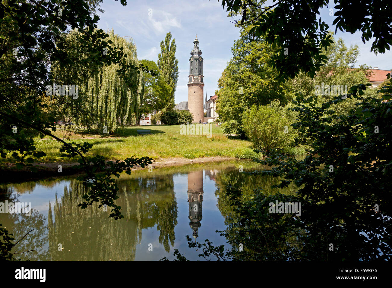 Palace Impérial ou Schloss Weimar et Park an der Ilm à Weimar, Thuringe, Allemagne, Europe Banque D'Images