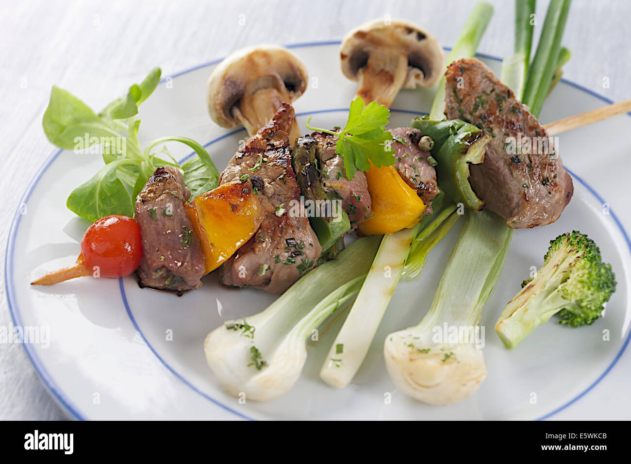 Plat de viande Banque D'Images