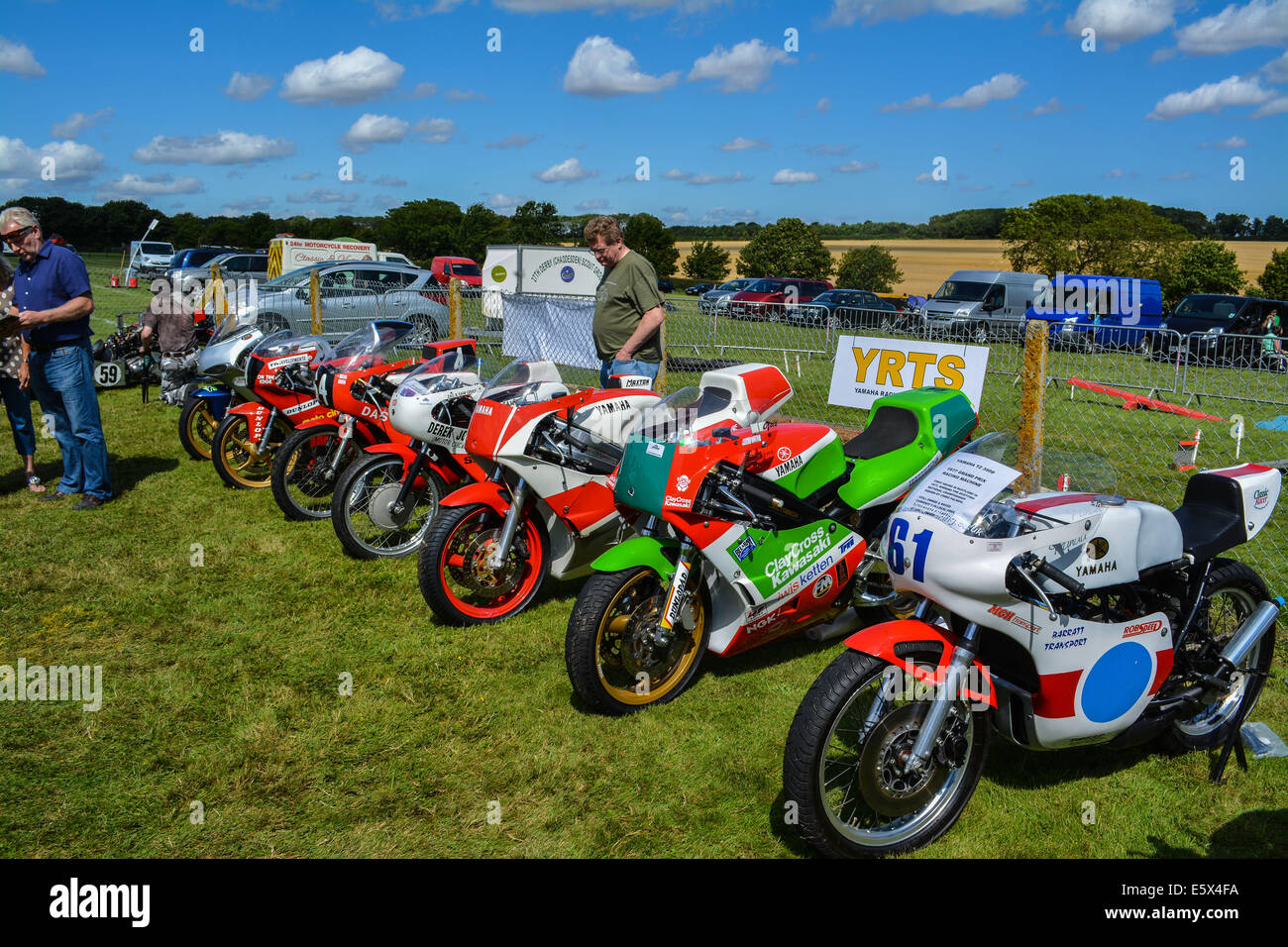 Affichage de Cadwell Park,motos Banque D'Images