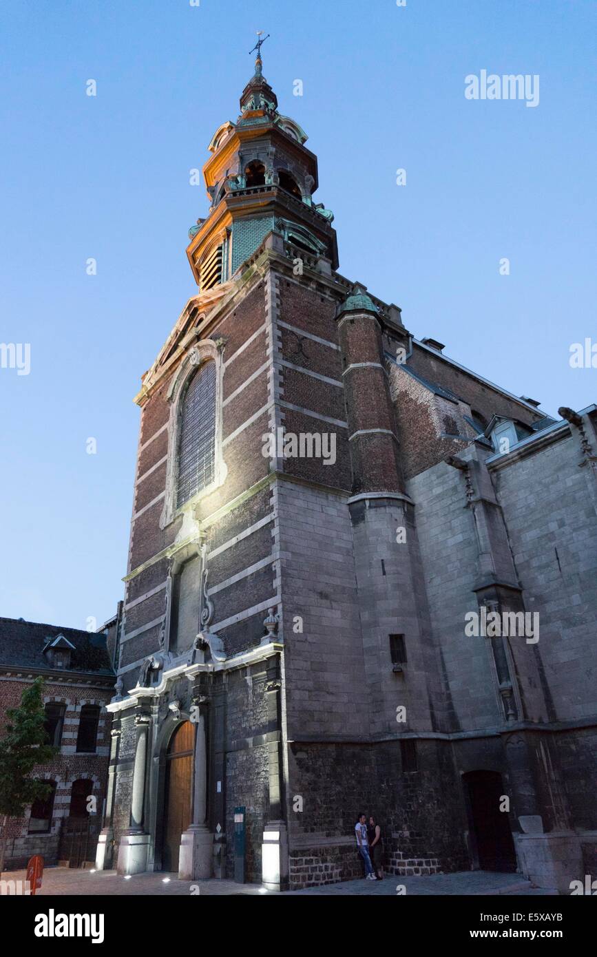 Église Saint Eizabeth à Mons, Photo : Robert B. Fishman, 15.6.2014. Mons est la capitale européenne de la Culture 2015 Banque D'Images