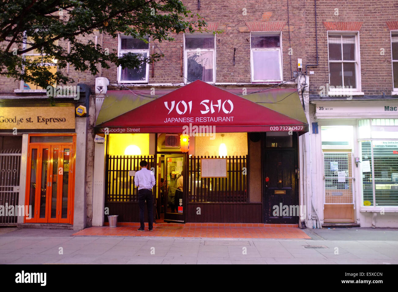 YOI SHO Restaurant japonais sur Goodge Street, Londres Banque D'Images