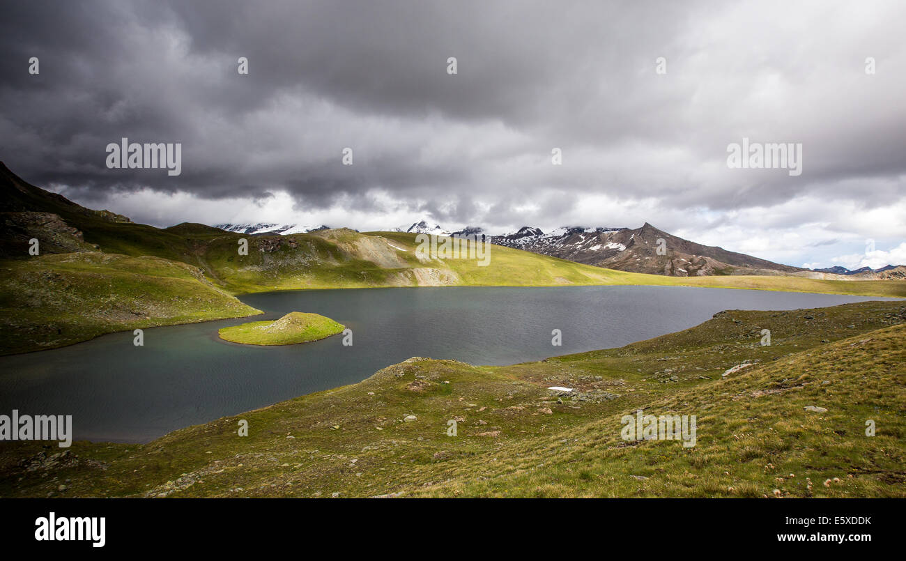 Lac Rosset. Valsavarenche. Parco Nazionale del Gran Paradiso. Vallée d'Aoste. Banque D'Images