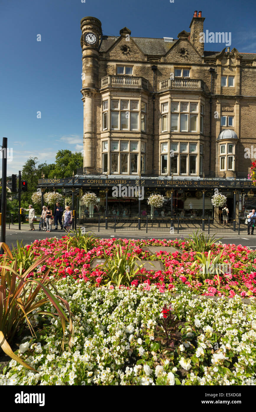 Harrogate ville thermale à la mi-été, North Yorkshire, Angleterre. Banque D'Images