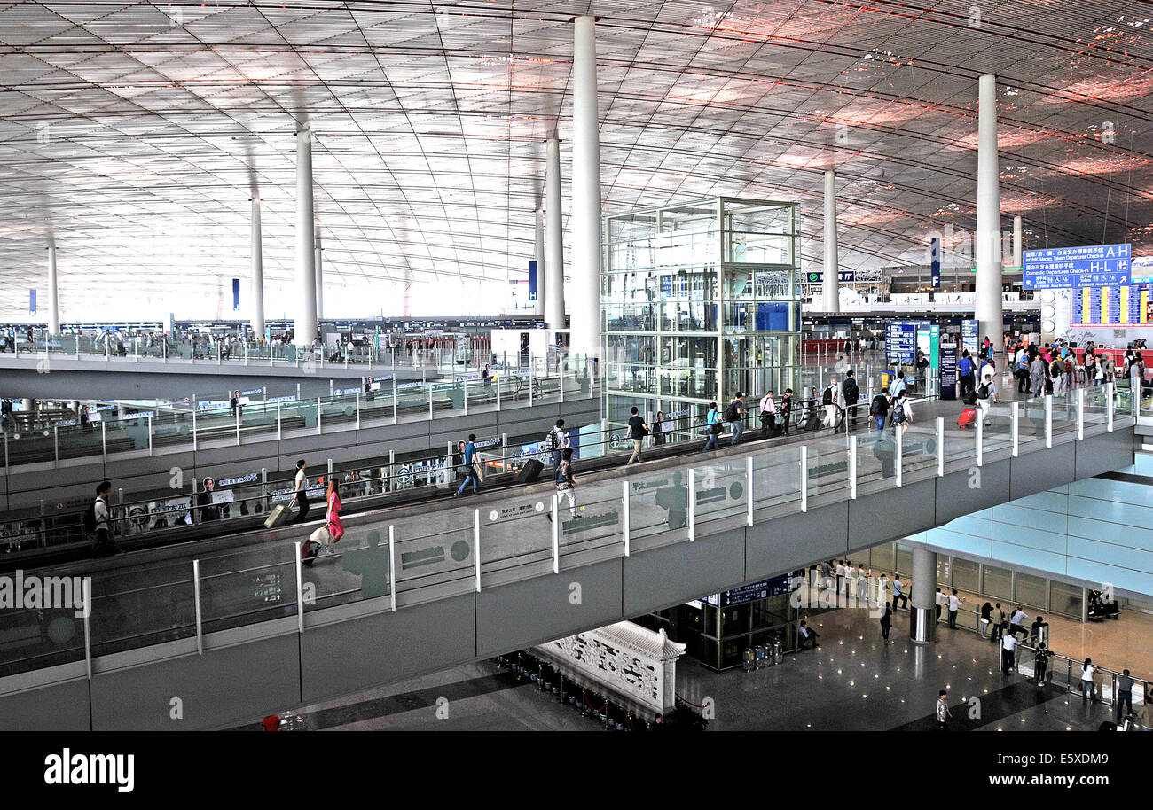 Beijing International airport terminal 3 Chine Banque D'Images