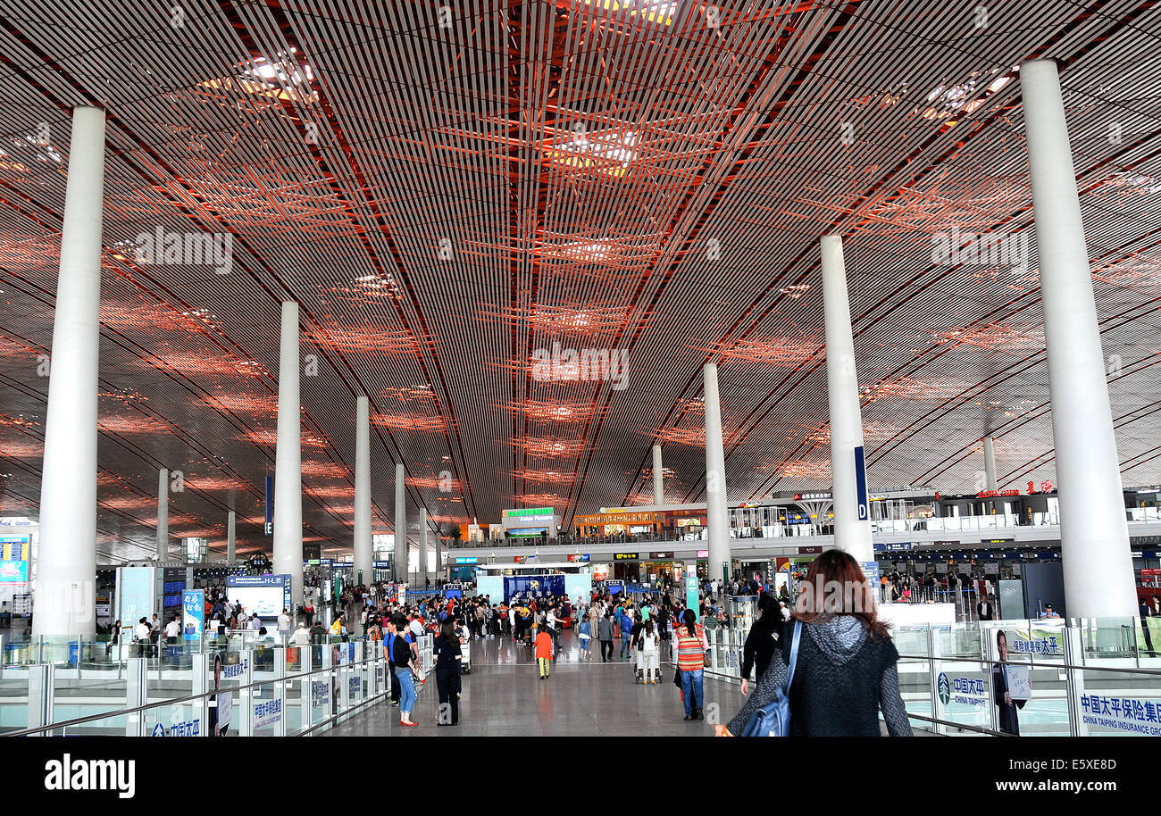 Beijing International airport terminal 3 Chine Banque D'Images