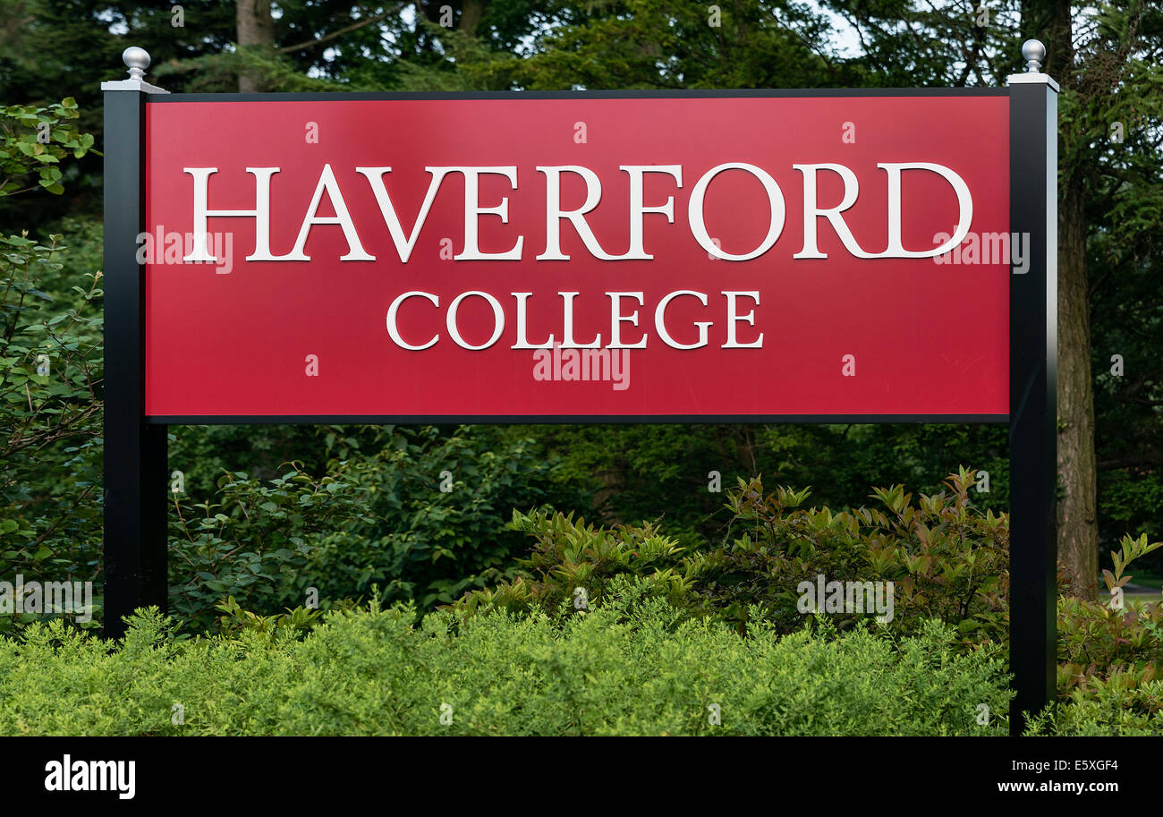 Haverford College Campus à Haverford en Pennsylvanie, USA Banque D'Images