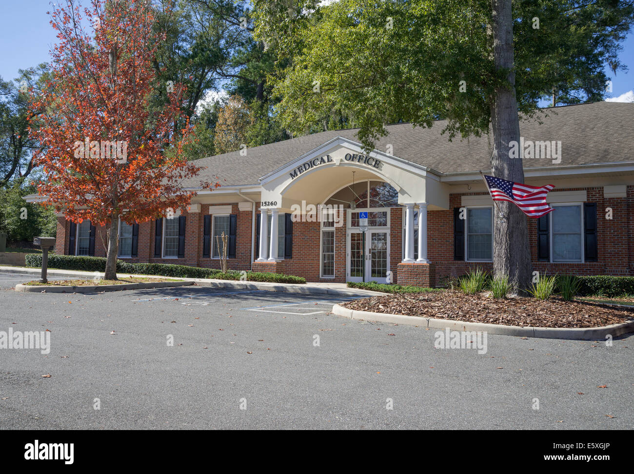 La pratique du médecin dans la petite ville de North Florida Alachua. Banque D'Images