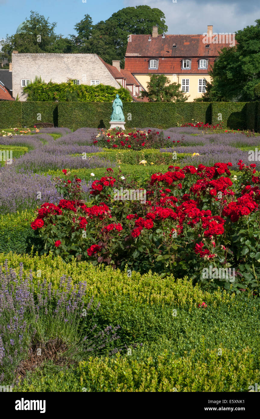 Lits Rose dans Le Jardin du Roi, Copenhague Banque D'Images