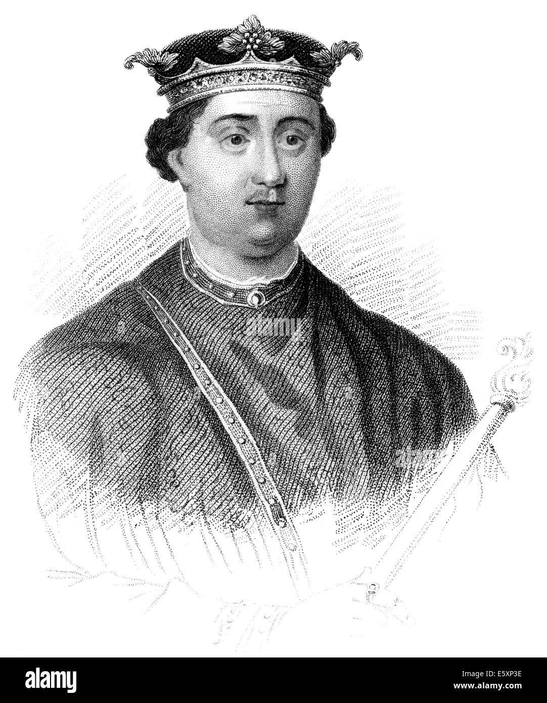 Henry II, ou FitzEmpress Curtmantle Henry Henry, ou Henri Plantagenêt, 1133 - 1189, roi d'Angleterre (1154-89) , Banque D'Images