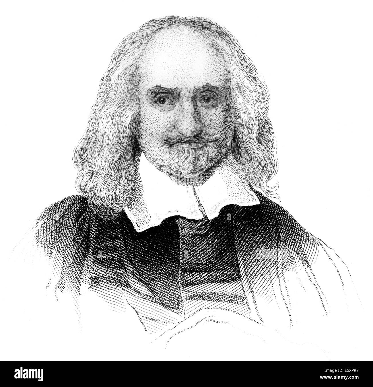 Thomas Hobbes de Malmesbury, 1588-1679, un philosophe anglais, Banque D'Images