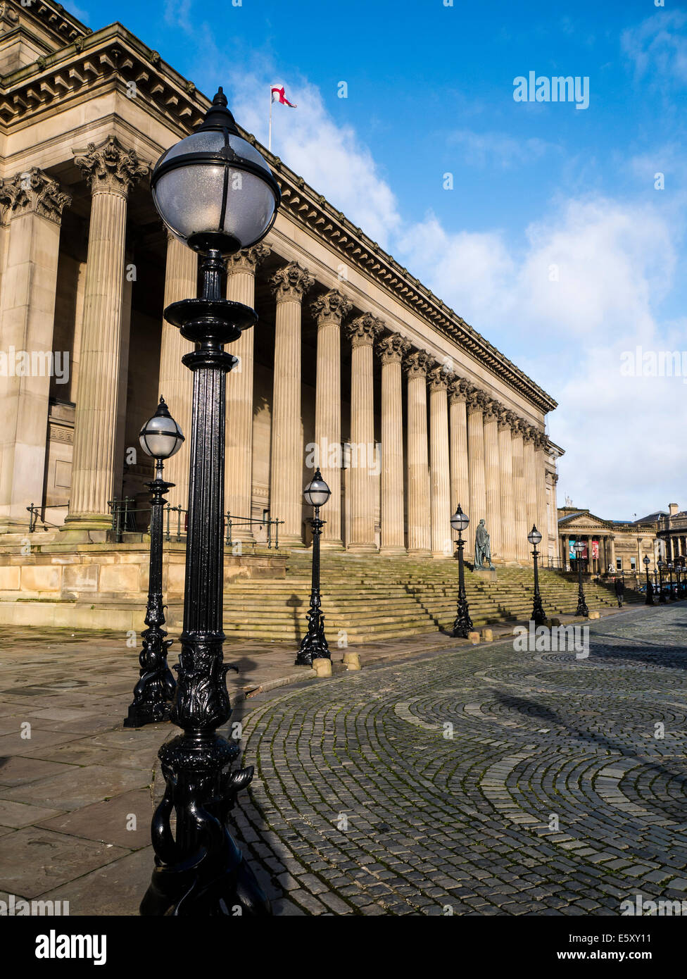 St Georges Hall façade, Lime Street, Liverpool Banque D'Images