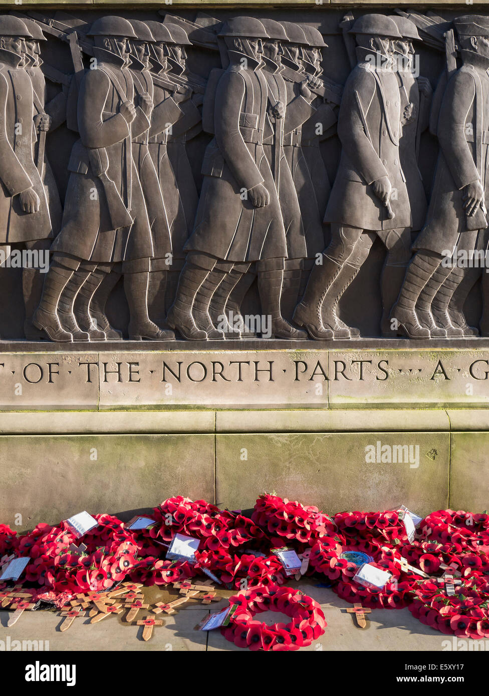 Le monument commémoratif de guerre, Liverpool, Liverpool Lime Street Banque D'Images