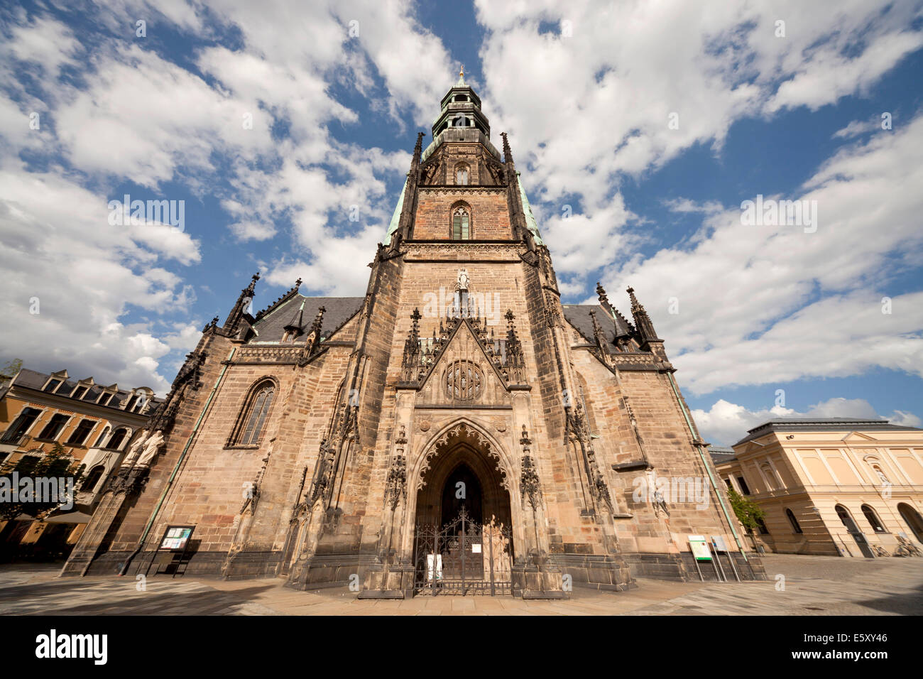 L'église Sainte-Marie, Zwickau, Saxe, Allemagne, Europe Banque D'Images