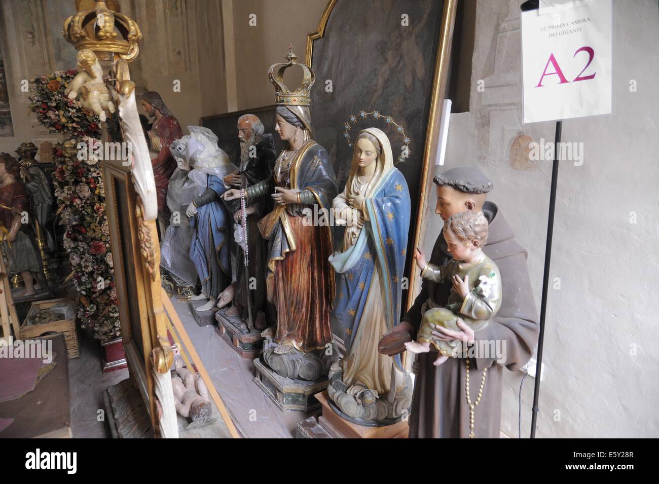 (Sassuolo Emilia-Romagna, Italie) la restauration du patrimoine culturel endommagé par le tremblement de terre de 2012 Banque D'Images