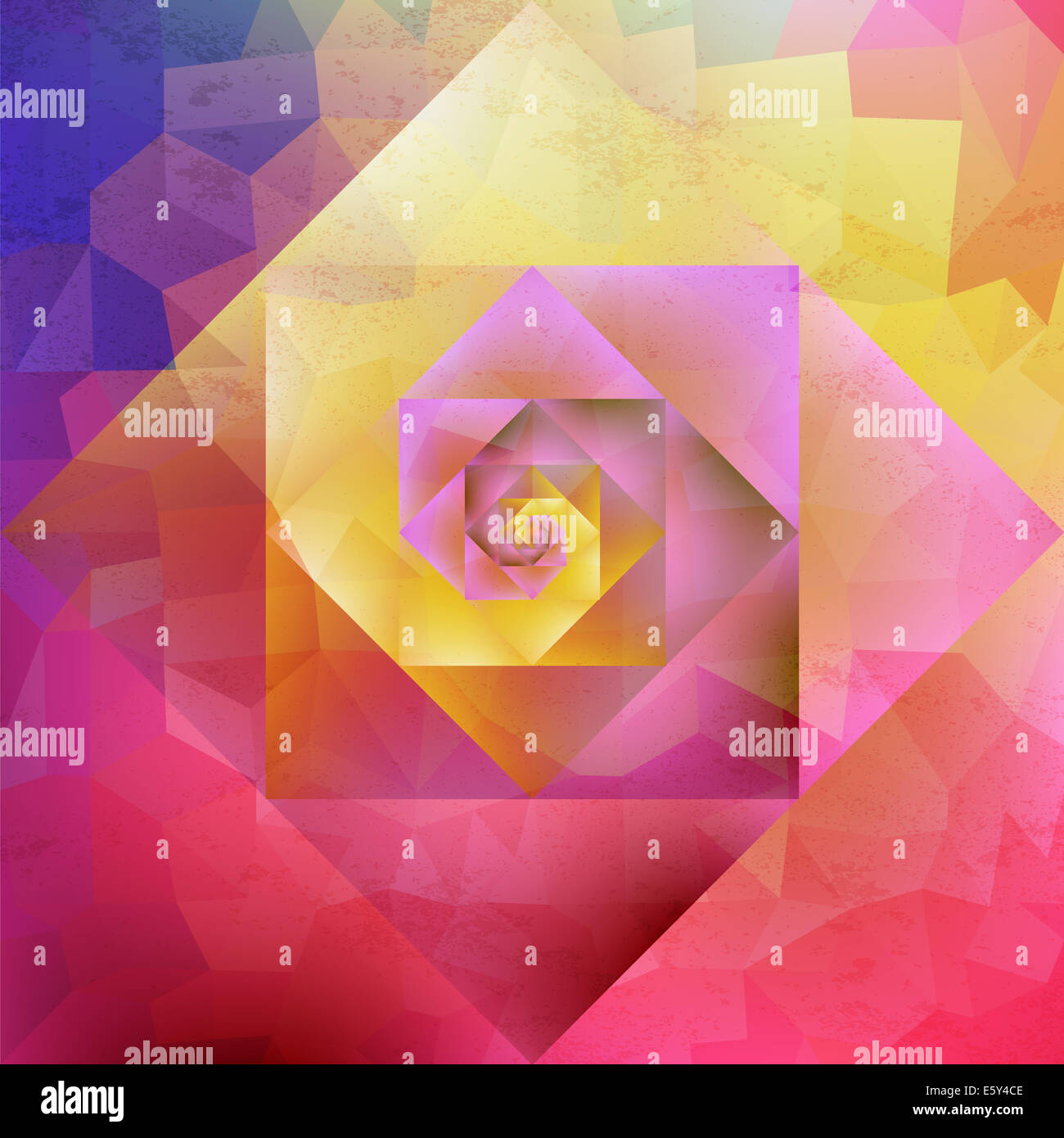 Rétro coloré art optique transparente style psychédélique. Couches de fichier vectoriel pour une manipulation facile et col personnalisé Banque D'Images