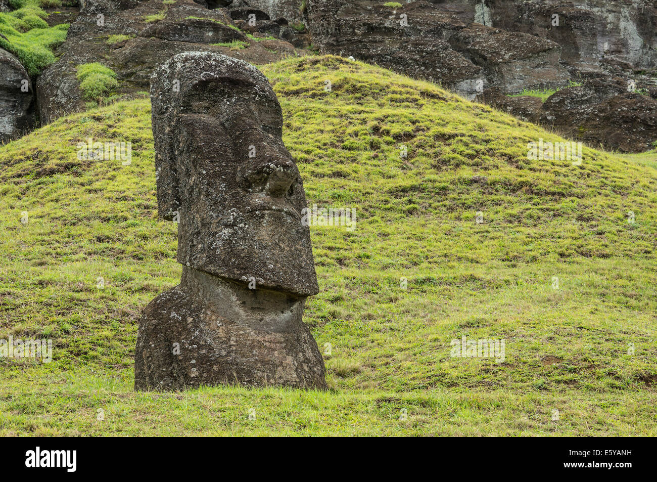 Easter Island statues moai divers Banque D'Images