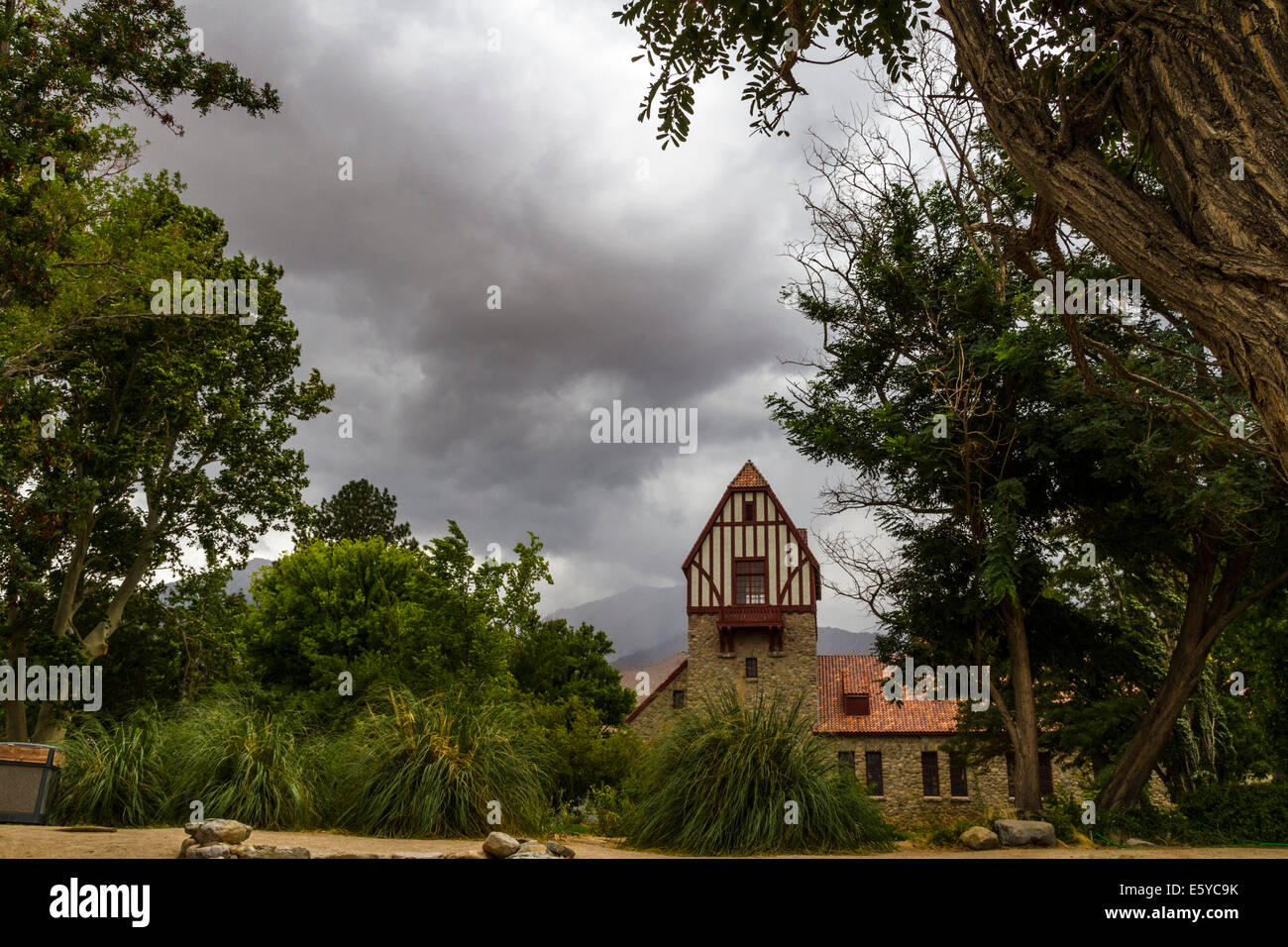 Le Mont Whitney Station piscicole dans la vallée d'Owens en Californie un arrêt touristique populaire le long de la route 395 Banque D'Images