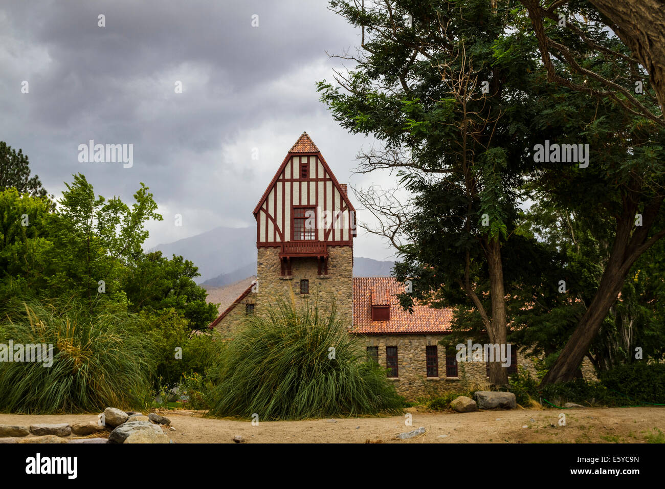 Le Mont Whitney Station piscicole dans la vallée d'Owens en Californie un arrêt touristique populaire le long de la route 395 Banque D'Images