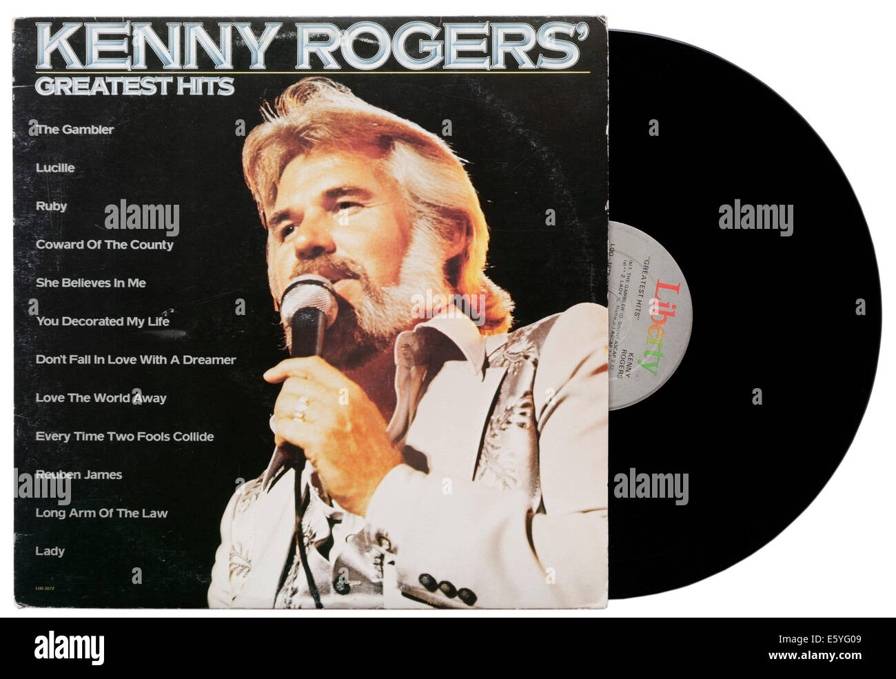 Kenny Rogers' Greatest hits album Banque D'Images
