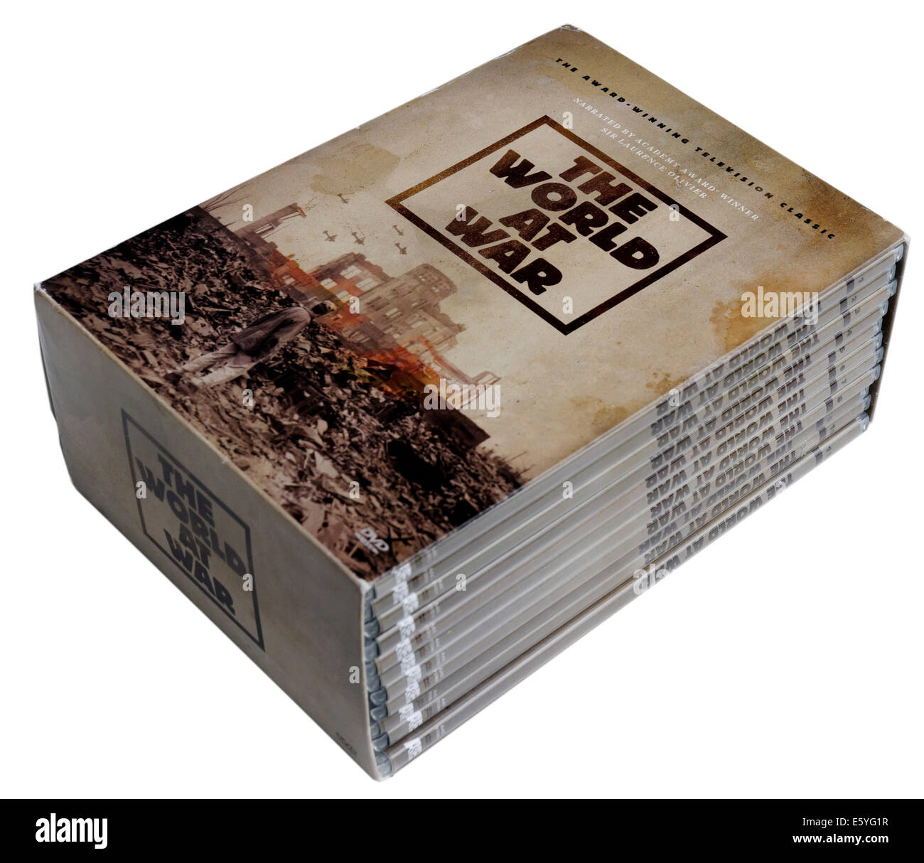 La légendaire série télévisée Thames Le Monde en guerre film sur DVD Banque D'Images