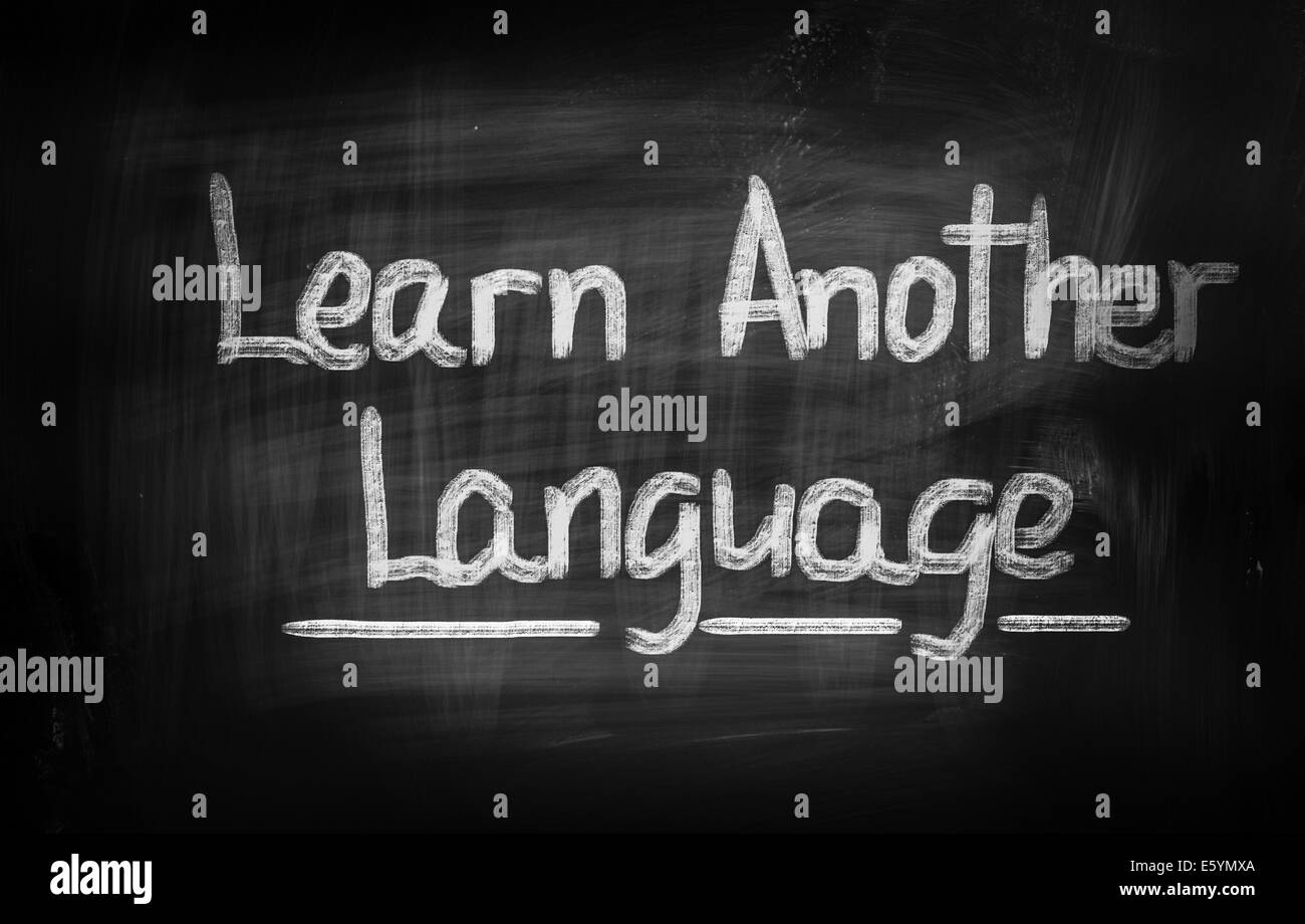 Avec une craie à la main Concept - image en couleur Banque D'Images