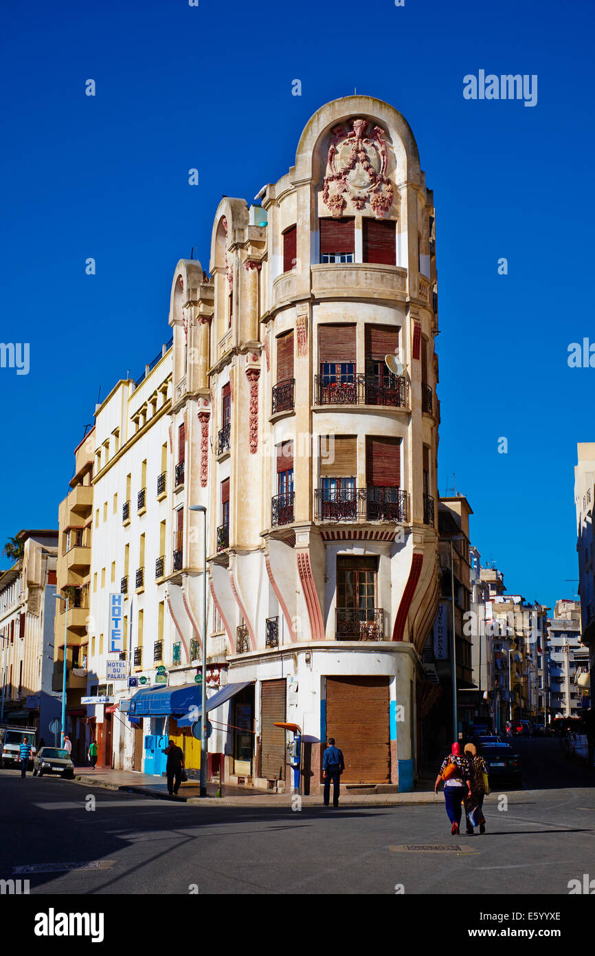 Maroc, Casablanca, le Prince Moulay Abdallah street Banque D'Images