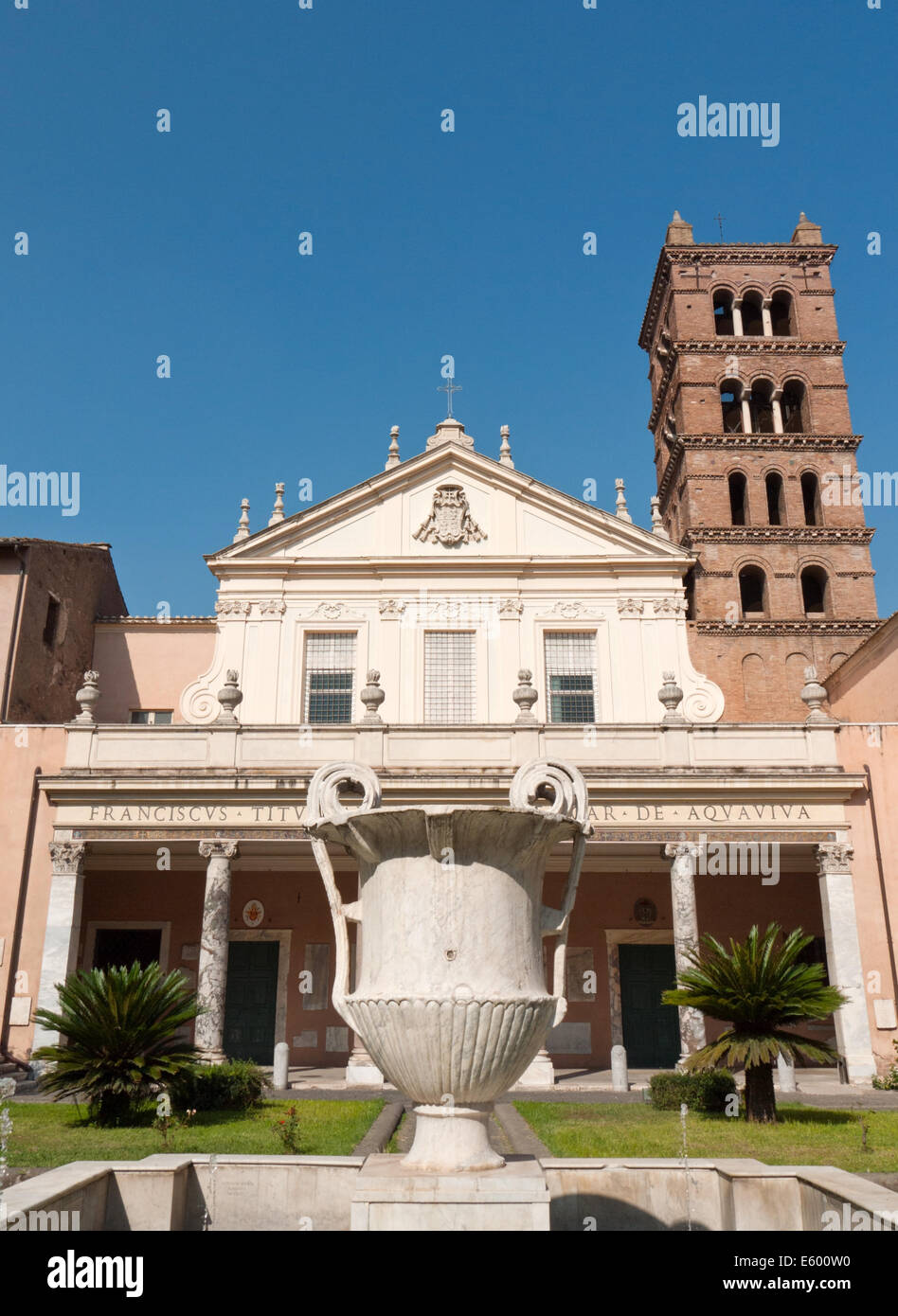 L'église Santa Cecilia in Trastevere, Rome, Italie Banque D'Images