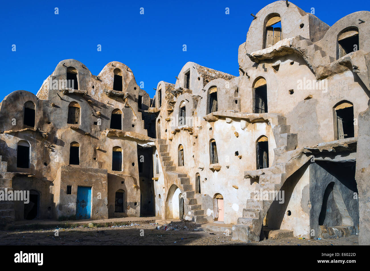 Afrique, Afrique du Nord, Maghreb, Tunisie du Sud, Governorat de Tataouine. Ksar Ouled Soltane. Banque D'Images Afrique, Afrique du Nord, Maghreb, Tunisie du Sud, Governorat de Tataouine. Ksar Ouled Soltane. Banque D'Images