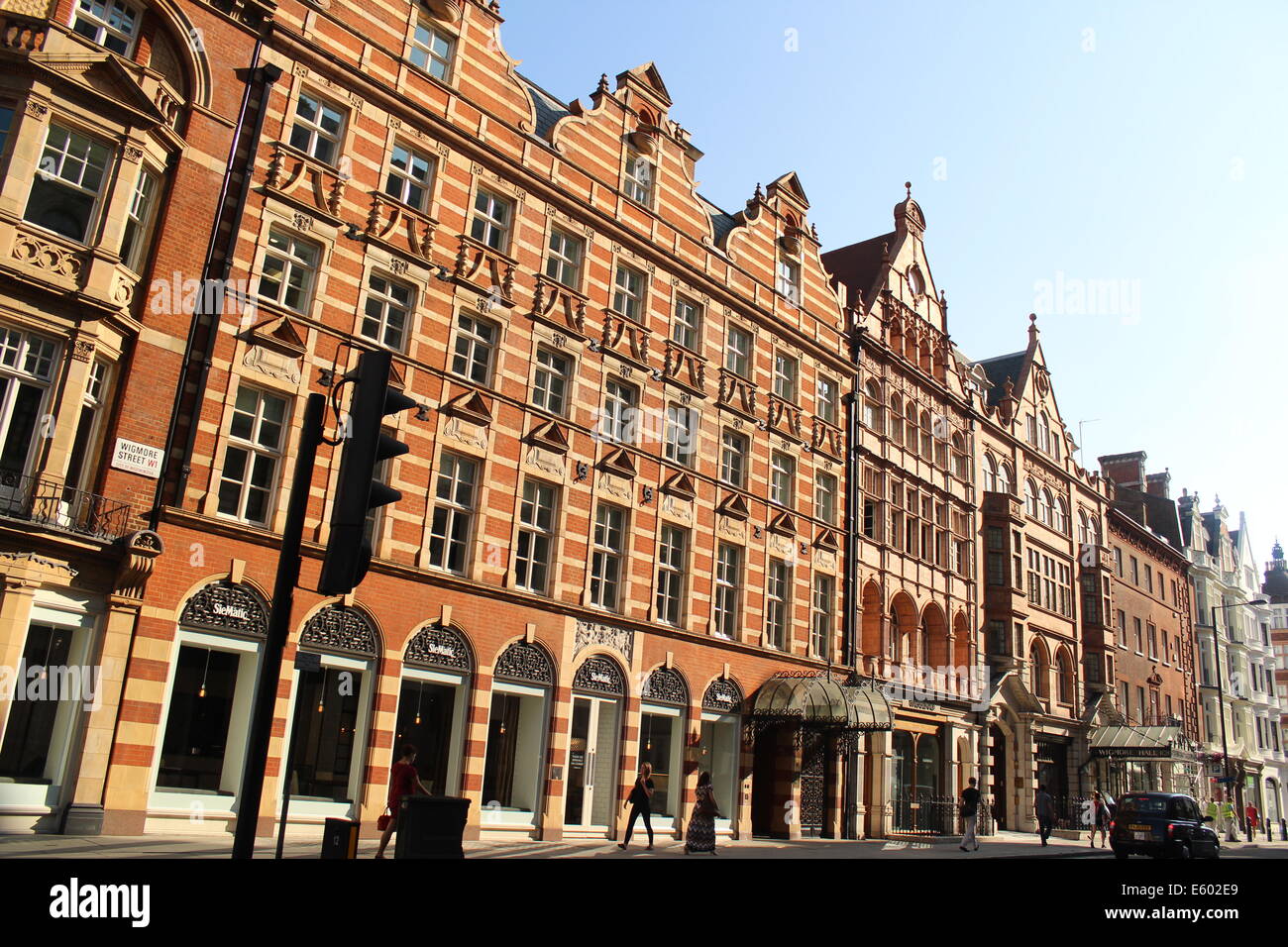 Wigmore Street, Mayfair, Londres Banque D'Images