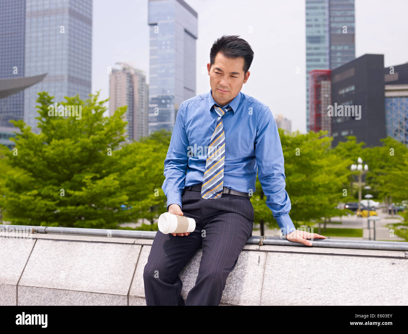 Homme déprimé Banque D'Images