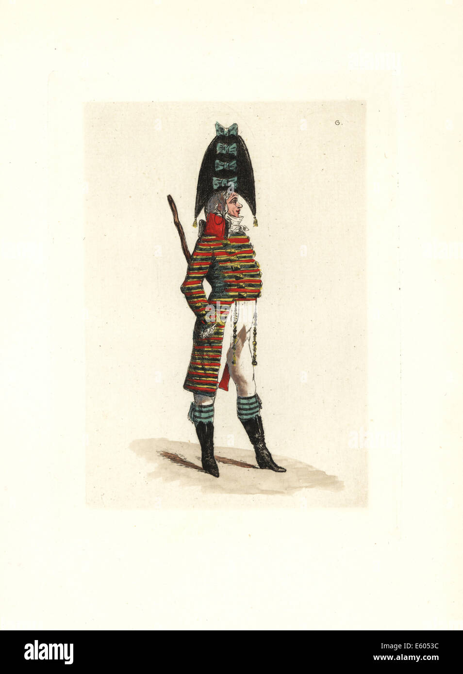 Costume de Malicorne, agent de police de l'école Dutart. Banque D'Images