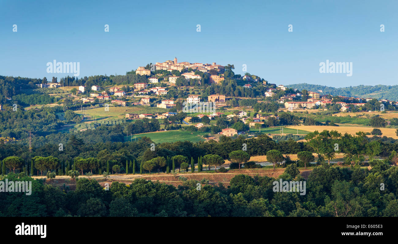 Paysage typiquement italien dans Monteleone d'Orvieto - Ombrie. Banque D'Images