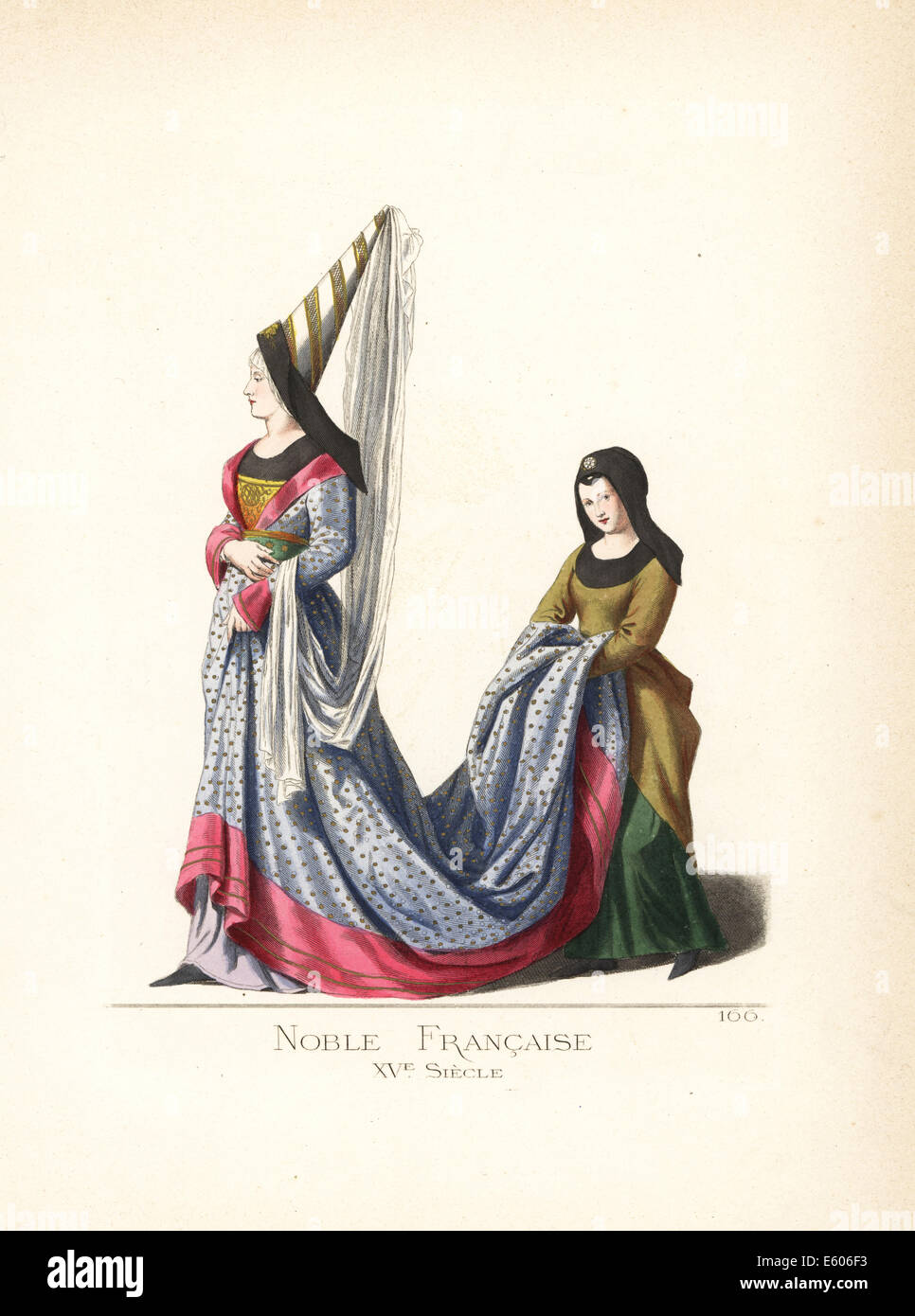 La noblesse française, 15e siècle. Banque D'Images