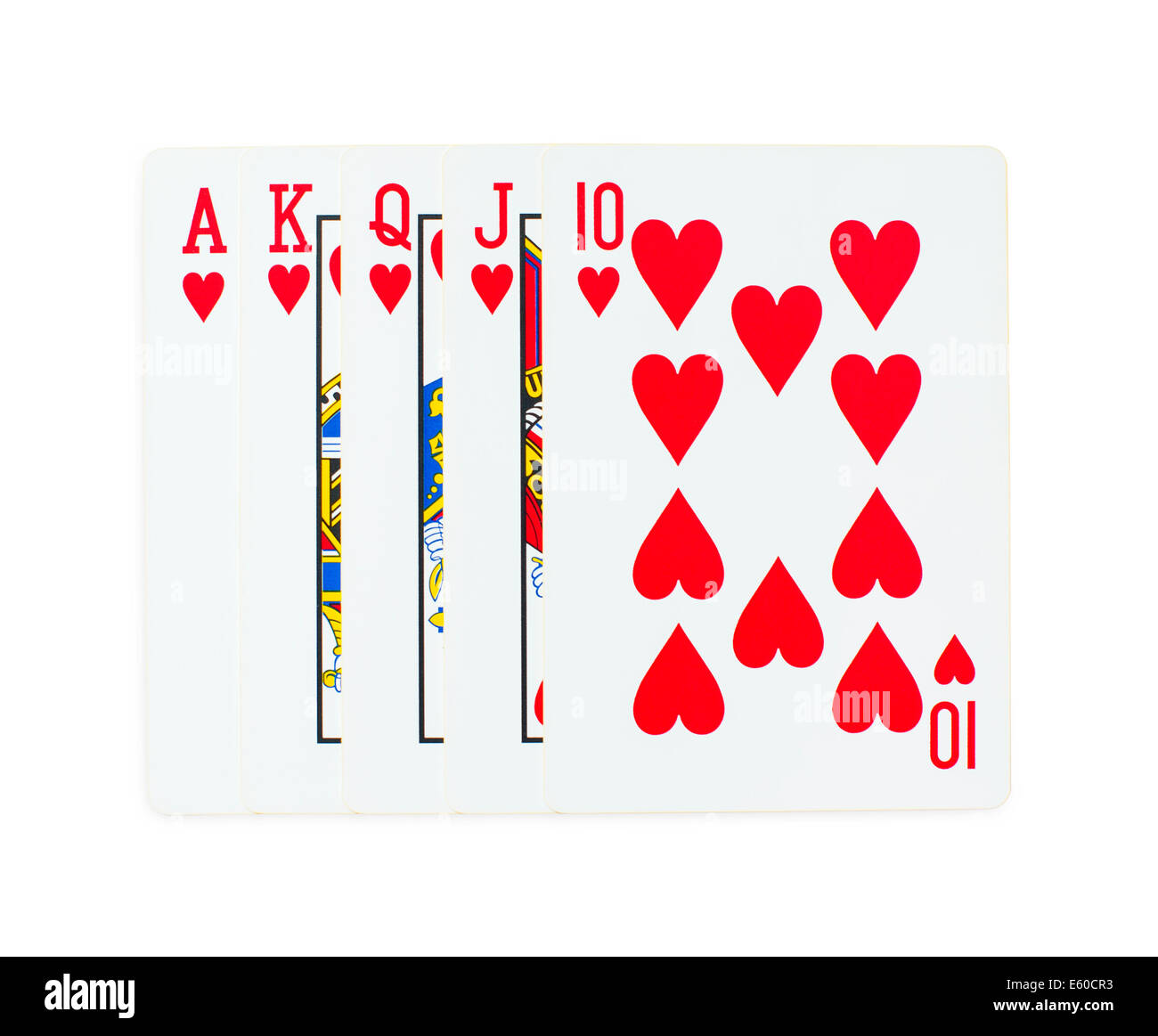 Quinte flush royale Banque de photographies et d’images à haute résolution Alamy