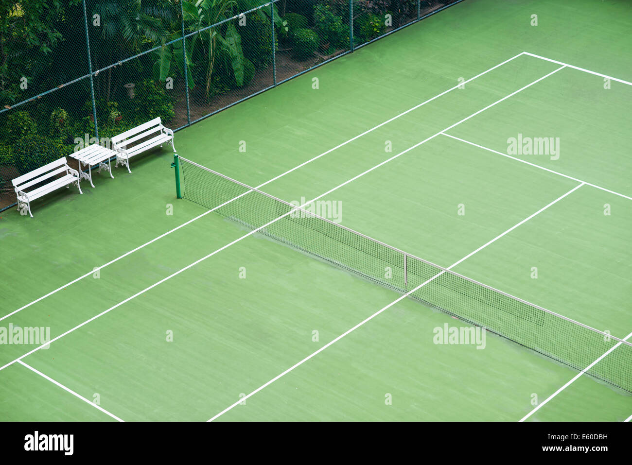Court de tennis Banque D'Images