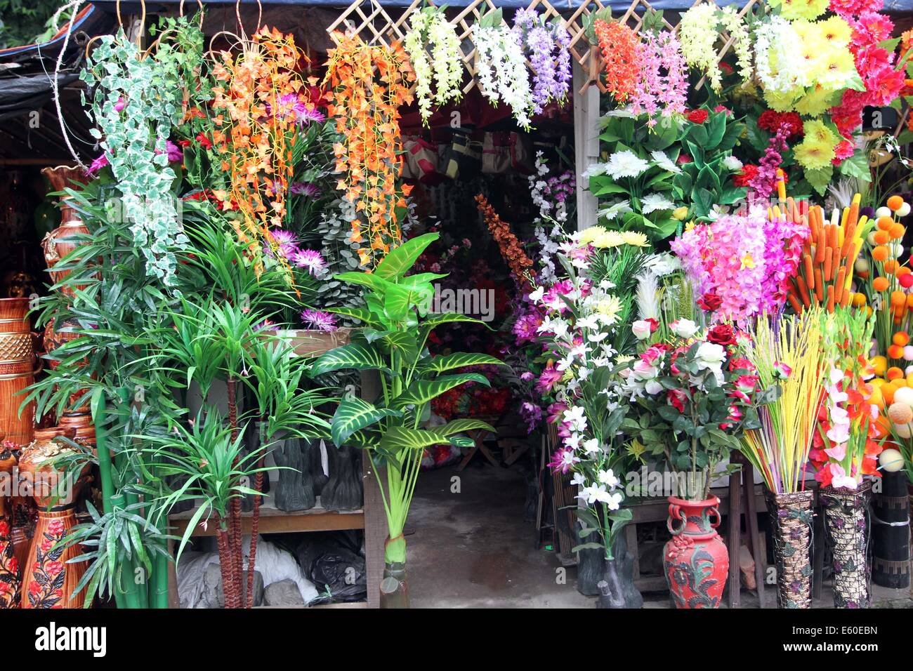 Fleurs artificielles Banque D'Images