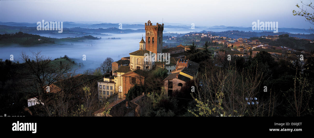 Italie, Toscane, San Miniato, village province Pise Banque D'Images