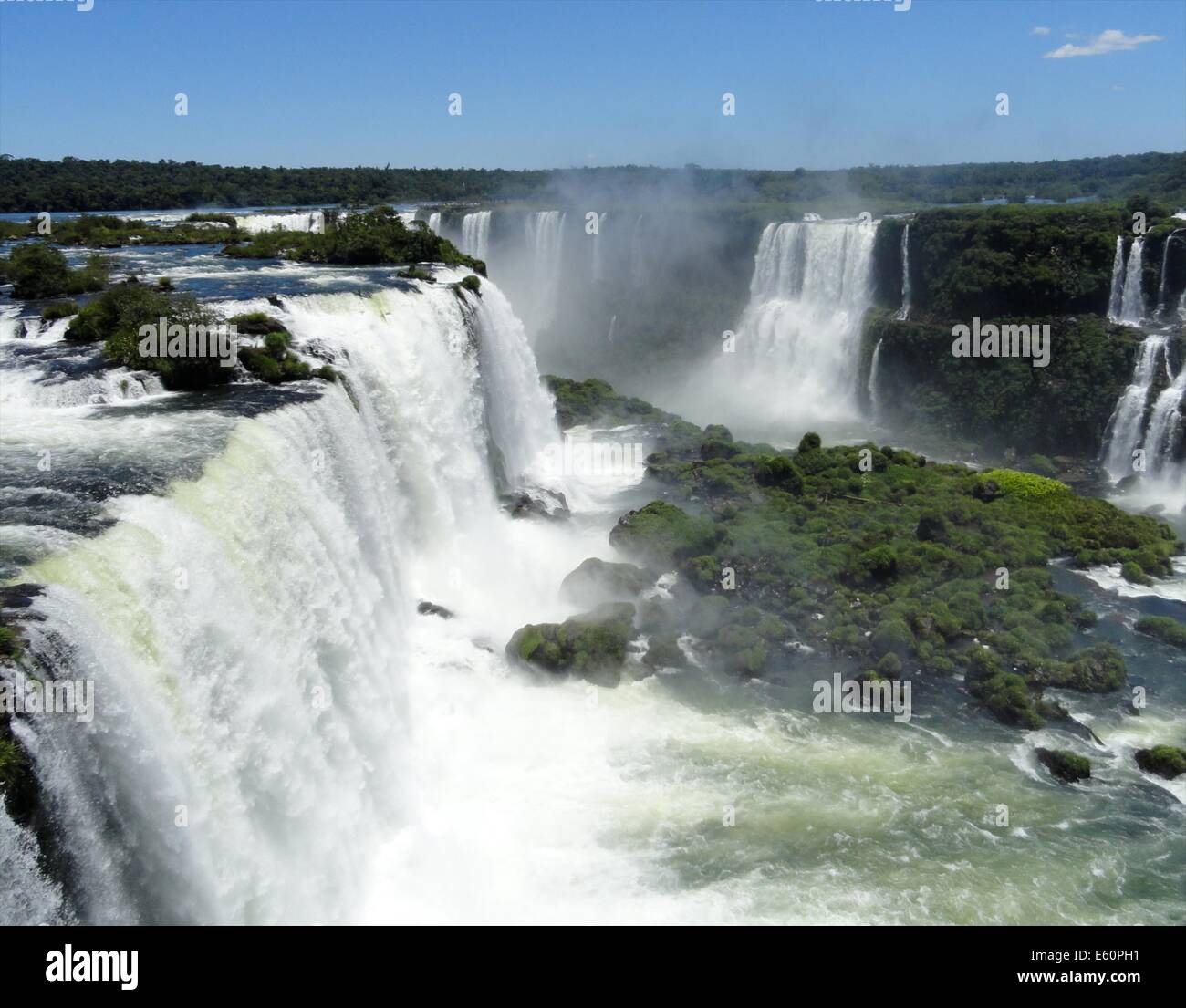 Chutes d'Iguaçu, l'une des merveilles naturelles du monde, à la frontière de l'Argentine et le Brésil Banque D'Images