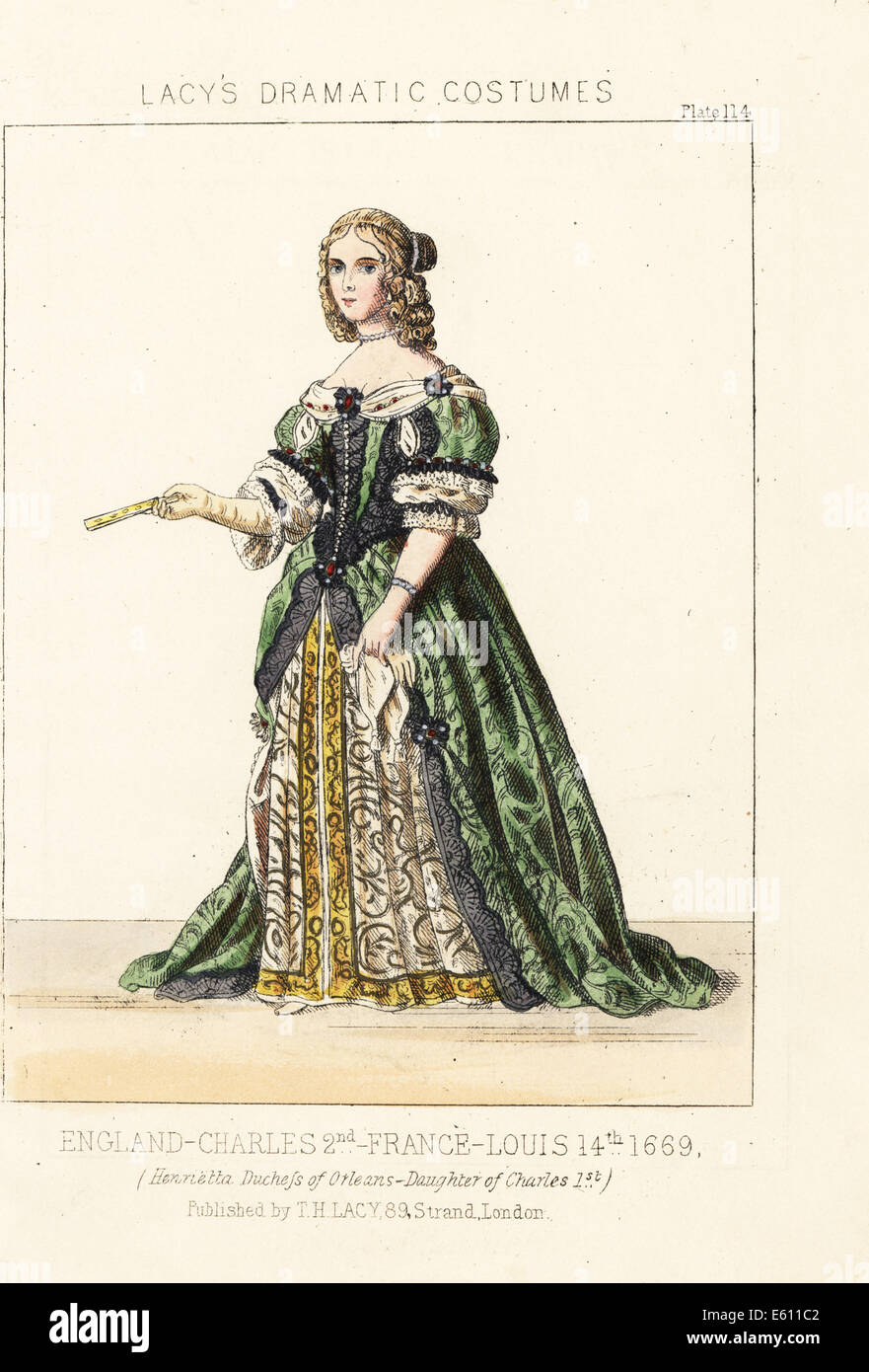 Henrietta duchesse d'Orléans, fille du roi Charles I, l'Angleterre, 1669. Banque D'Images