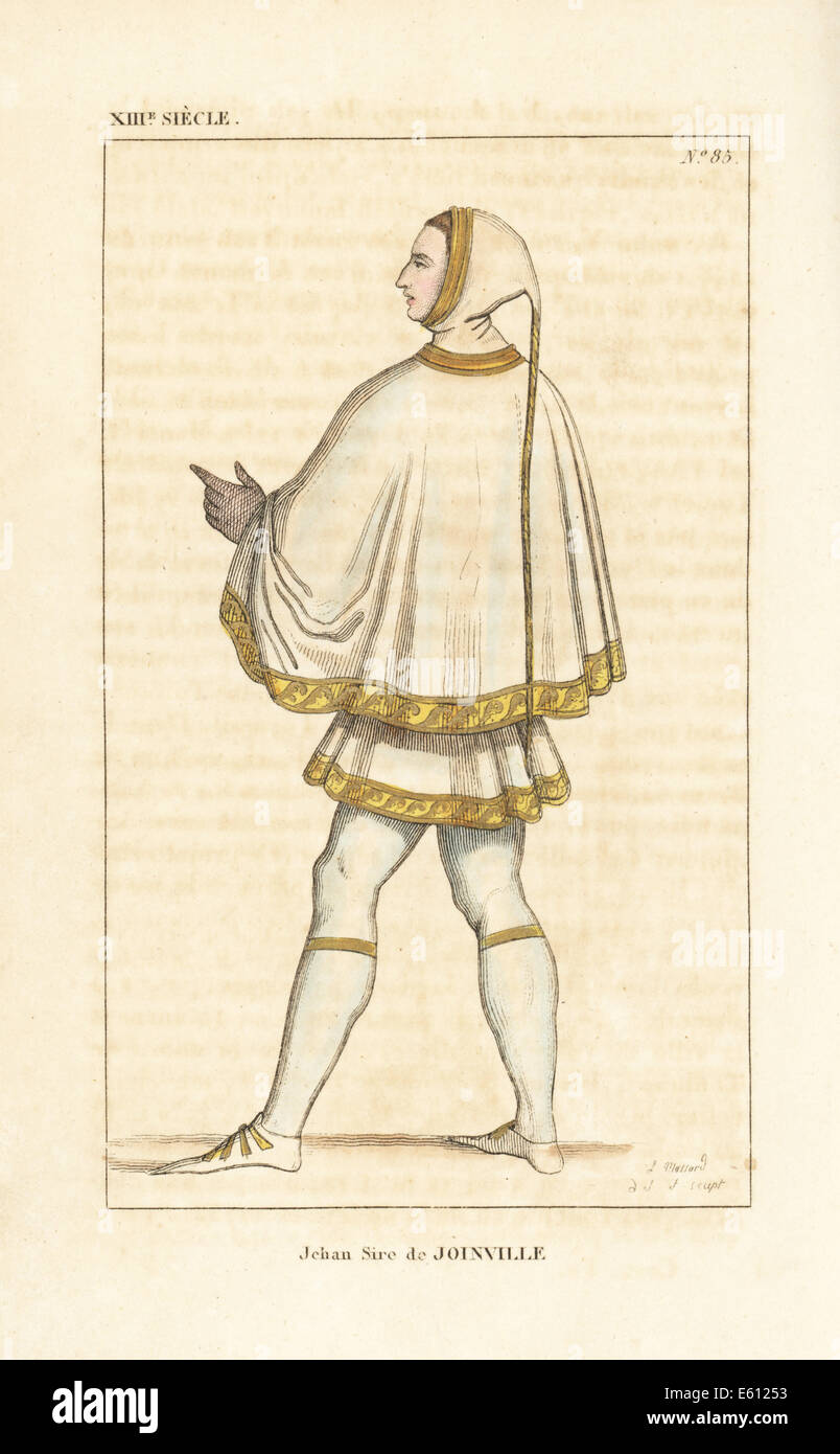 Jean de Joinville, chroniqueur français, 1224-1317. Banque D'Images