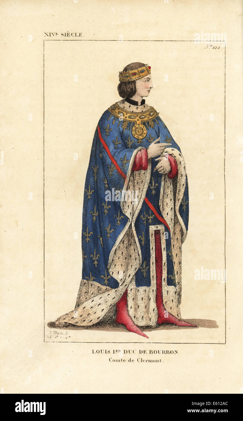 Louis, duc de Bourbon, 1279-1342. Banque D'Images