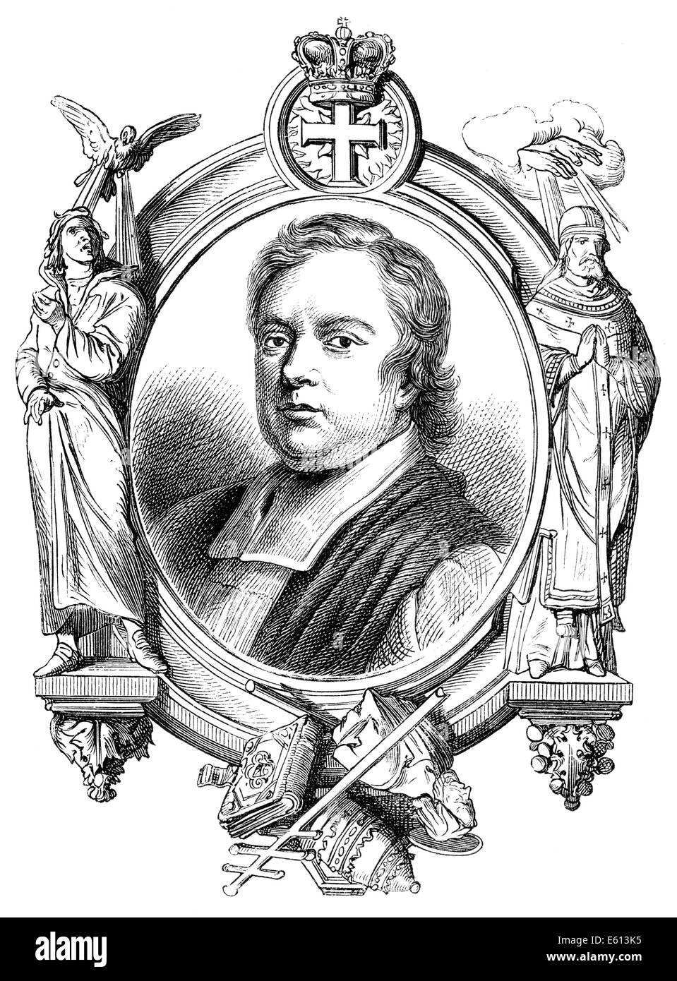 John Tillotson, 1630-1694, l'archevêque de Cantorbéry de 1691 à 1694, Banque D'Images