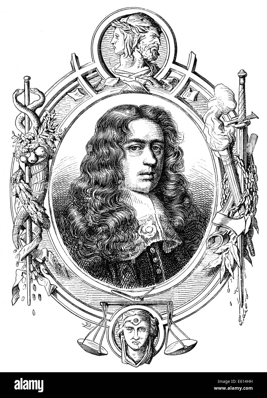 Heneage Finch, 1er comte de Nottingham, 1621-1682, lord chancelier d'Angleterre, Banque D'Images