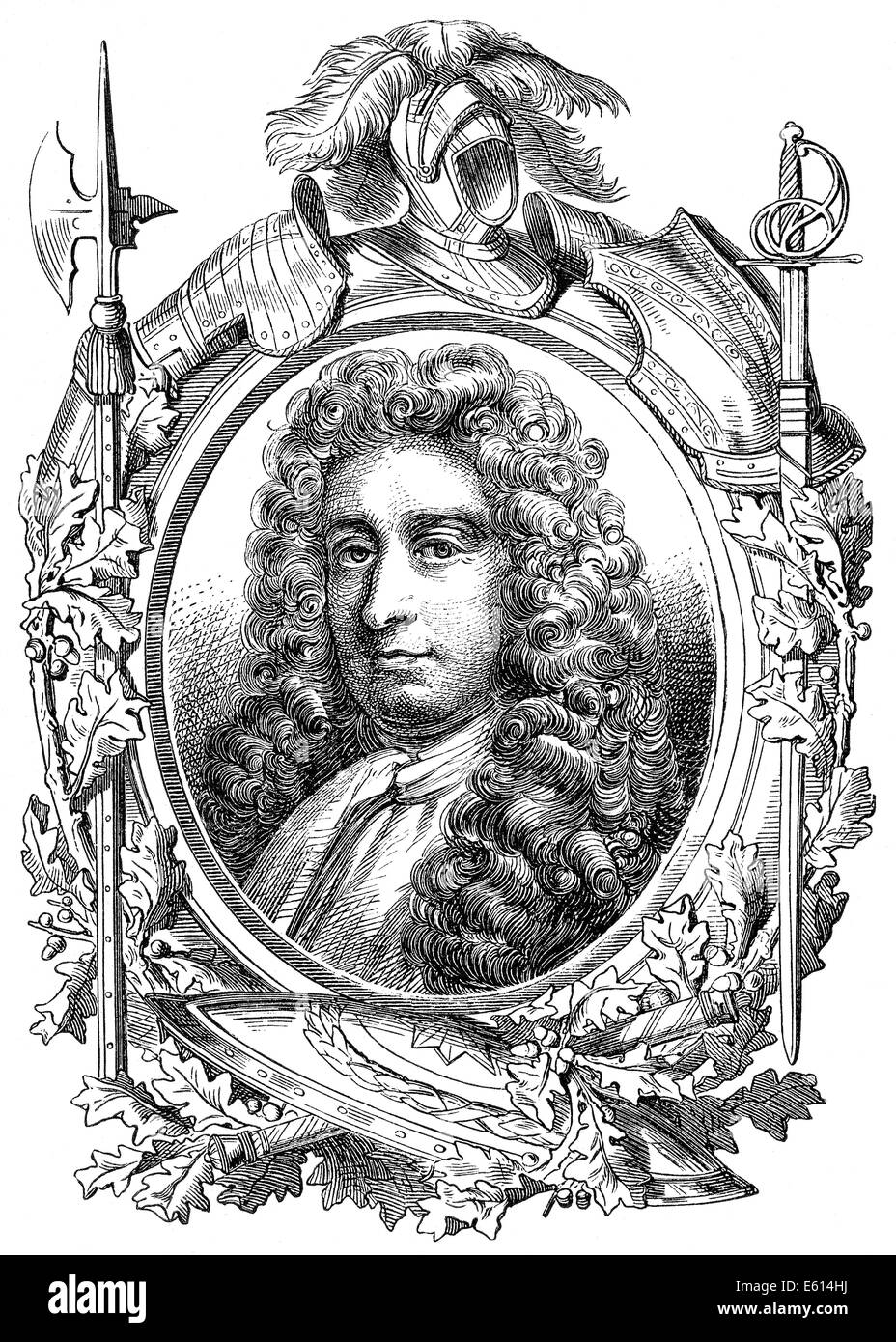 Louis de Duras, 2e comte de Feversham, 1641-1709, un aristocrate français qui devint Comte de Feversham dans Stuart Angleterre Banque D'Images