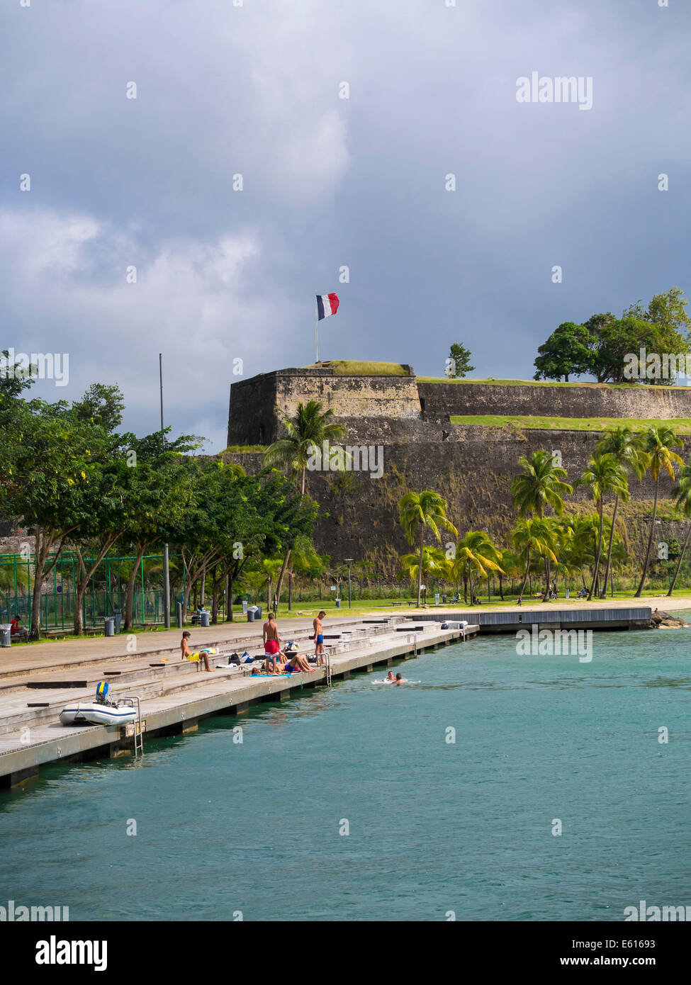 Fort Louis, Fort de France, Îles du Vent, Petites Antilles, Martinique Banque D'Images